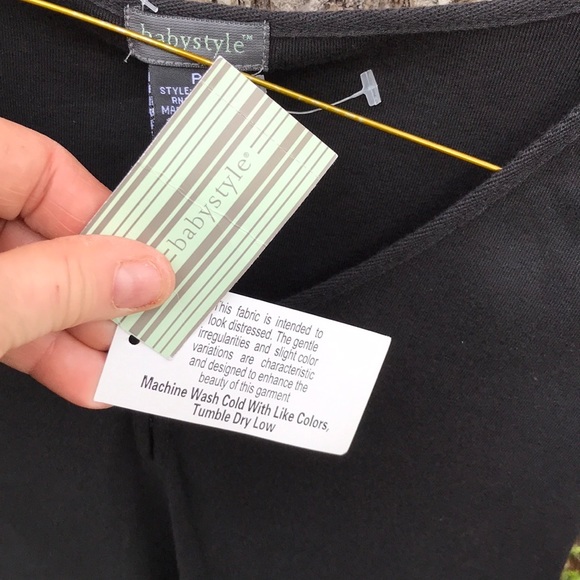 NWT BabyStyle Petite Maternity 3/4 Length Sleeve Tee Hook & Eye Sleeve Close P - Picture 9 of 14